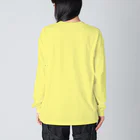 NIKORASU GOのミニピンデザイン「お座り中」（Tシャツ・パーカー・グッズ・ETC） ビッグシルエットロングスリーブTシャツ