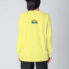 Ruchiのリクシャー　窓枠白色 Big Long Sleeve T-Shirt