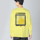 SOKICHISAITOのMORTORED WIRE FLOWER #backprint #yellowrogo  ビッグシルエットロングスリーブTシャツ