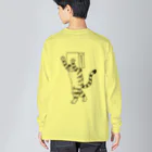 neconos Goodsのふくろねこ（ねこかもいぬかも） Big Long Sleeve T-Shirt