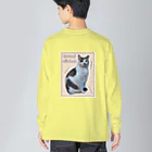 nekousagi*∩..∩のトラミ兄ちゃん自画像(ベージュ)【nekousagi*∩..∩ロゴ入りです】 Big Long Sleeve T-Shirt