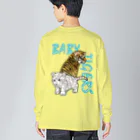 LalaHangeulのBABY TIGERS　バックプリント ビッグシルエットロングスリーブTシャツ