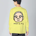 LalaHangeulの背中にやまもとさん ビッグシルエットロングスリーブTシャツ