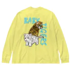 LalaHangeulのBABY TIGERS　バックプリント ビッグシルエットロングスリーブTシャツ
