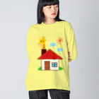 ウチのMEIGENやさんのこっそりキリン飼ってます（文字なしver.） Big Long Sleeve T-Shirt