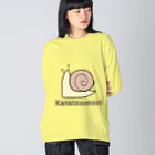 MrKShirtsのKatatsumuri (カタツムリ) 色デザイン ビッグシルエットロングスリーブTシャツ