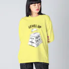 ねこぜもんのLEVEL UP FTS くろいロゴ Big Long Sleeve T-Shirt