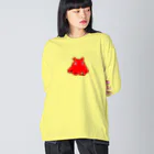 LalaHangeulのメンダコさんドットバージョン Big Long Sleeve T-Shirt