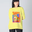 Siderunの館 B2のバンドブームロンT風だよ！さげみちゃん Big Long Sleeve T-Shirt