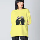 penguininkoの君の事が好き😍💕💕💕 ビッグシルエットロングスリーブTシャツ