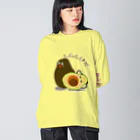 MZグラフィックスのアボカド　しらんけど ビッグシルエットロングスリーブTシャツ