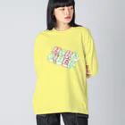 KAWAGOE GRAPHICSのハードサイダーななめ上 Big Long Sleeve T-Shirt