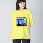 art-laboratory 絵画、芸術グッズのゴッホの星月夜 Tシャツ ビッグシルエットロングスリーブTシャツ