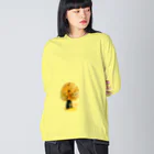 soi hẻm rojiのAutumnLeaf Big Long Sleeve T-Shirt