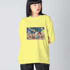 猫のきぬくんのお店のみーにゃんとしらたまくん　クリスマスツアー Big Long Sleeve T-Shirt