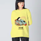 mincruの偉人シリーズ_紫式部 Big Long Sleeve T-Shirt