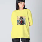 ruiruirの猫　冬　クリスマス Big Long Sleeve T-Shirt