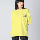 あやしいおばさん くろまめさんのあやしいおばさん　くろまめさん（ノンアル） Big Long Sleeve T-Shirt