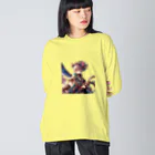 ぴくちゃー55の未来女子01 ビッグシルエットロングスリーブTシャツ