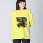 kazu_gのパンダライダー!(淡色用) Big Long Sleeve T-Shirt