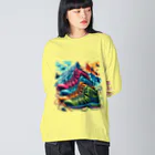 Forêt de Renardsの山の相棒 Big Long Sleeve T-Shirt