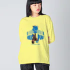 Loveuma. official shopのPUNCH! PUNCH! NEKO PUNCH! by NLD ビッグシルエットロングスリーブTシャツ