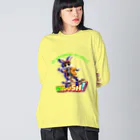 kazu_gのスケボーのない人生なんて!(ウサギ) Big Long Sleeve T-Shirt