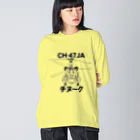 Y.T.S.D.F.Design　自衛隊関連デザインのCH-47JA チヌーク Big Long Sleeve T-Shirt