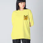 ロジローのあっかんべーこ(黄) Big Long Sleeve T-Shirt