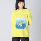 caracol-theaterのハナガサクラゲ ビッグシルエットロングスリーブTシャツ