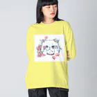 Reea wkoのふわっねっこっ ビッグシルエットロングスリーブTシャツ