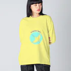 アオイハチドリプロジェクトのアオイハチドリプロジェクト⑧ Big Long Sleeve T-Shirt