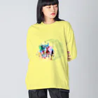 DOTS EMO JUICYの【Vintage Rabbits Collection 02】× Puchi Puchi Big Long Sleeve T-Shirt