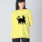 ツバメ堂の黒猫 Big Long Sleeve T-Shirt