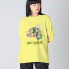 どーなるの【みどりの王様】のディスリ　スタジオ　ジャパン　みどりの王様　全員集合　渦巻きT Big Long Sleeve T-Shirt