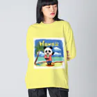 油絵描きの小物売り場のハワイ旅行気分 Big Long Sleeve T-Shirt