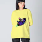 TEKETOショップ そんよんのナスジェットそんよん ビッグシルエットロングスリーブTシャツ