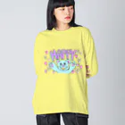 Sarah SunshineのHAPPY BEAR ビッグシルエットロングスリーブTシャツ