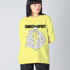 SWEET＆SPICY 【 すいすぱ 】ダーツの好吃。（美味しいよ）　ロゴ有 Big Long Sleeve T-Shirt