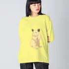 Lichtmuhleのキンクマハムスター01 ビッグシルエットロングスリーブTシャツ