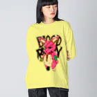 月が輝くこんな夜にのBLOOD BUNNY ビッグシルエットロングスリーブTシャツ