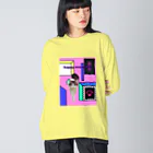 momo_emiのhappy Big Long Sleeve T-Shirt