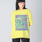 Msto_market a.k.a.ゆるゆる亭のSpace  F Combo TYPE246 Big Long Sleeve T-Shirt