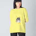 ヤママユ(ヤママユ・ペンギイナ)のMother Father Brother Sister Big Long Sleeve T-Shirt