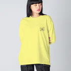 麻美のお店のN→maruT 黄色ver. ビッグシルエットロングスリーブTシャツ