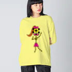 ゴロニャーのダサT屋さんのフミ子・スイーツ from ボールヘッズ Big Long Sleeve T-Shirt