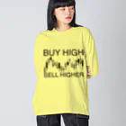 AURA_HYSTERICAのBuy high, sell higher ビッグシルエットロングスリーブTシャツ