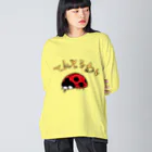 Drecome_Designのゆるいテントウムシ ビッグシルエットロングスリーブTシャツ