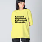 KAWAGOE GRAPHICSの織田四天王 Big Long Sleeve T-Shirt