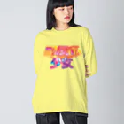 DESTROY MEの副反応少女 ビッグシルエットロングスリーブTシャツ